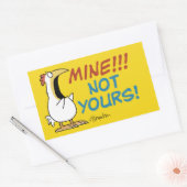 Sticker Rectangulaire Mienne pas votre poule Boynton (Enveloppe)