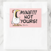 Sticker Rectangulaire Mienne pas votre poule Boynton (Sac)