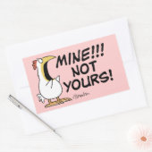 Sticker Rectangulaire Mienne pas votre poule Boynton (Enveloppe)