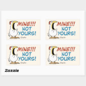 Sticker Rectangulaire Mienne pas votre poule Boynton (Feuille)