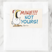 Sticker Rectangulaire Mienne pas votre poule Boynton (Sac)