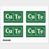 Sticker Rectangulaire Mignon (Feuille)