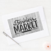 Sticker Rectangulaire mignon Farmers marché mot art (Enveloppe)