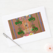 Sticker Rectangulaire Mignonne Bébé Lion King : Hakuna Matata Design (Enveloppe)