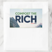 Sticker Rectangulaire Mike Gravel dit Compost le riche (Sac)