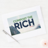 Sticker Rectangulaire Mike Gravel dit Compost le riche (Enveloppe)