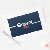 Sticker Rectangulaire Mike Gravel pour le Président 2020 (Enveloppe)