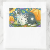 Sticker Rectangulaire MILKYWAY Halloween Art folklorique - feuille TACHE (Sac)