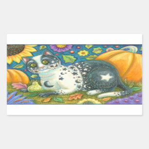 Sticker Rectangulaire MILKYWAY HALLOWEEN MYSTIQUE CASSEURS DE CHAT Recta