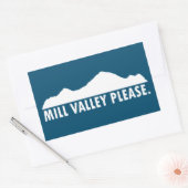 Sticker Rectangulaire Mill Valley California S'il vous plaît (Enveloppe)