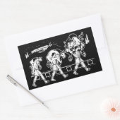 Sticker Rectangulaire Milo de Croton et la Bull - Gym Motivational (Enveloppe)