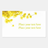 Sticker Rectangulaire Mimosa (Devant)