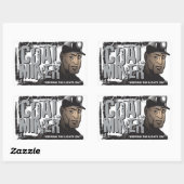 STICKER RECTANGULAIRE MINEUR DE CHARBON (Feuille)