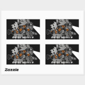 STICKER RECTANGULAIRE MINEUR DE CHARBON (Feuille)