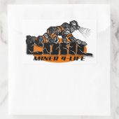 STICKER RECTANGULAIRE MINEUR DE CHARBON 4 VIE (Sac)