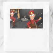 Sticker Rectangulaire Mineurs de mine d'or de Californie (Sac)