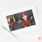 Sticker Rectangulaire Mineurs de mine d'or de Californie (Enveloppe)