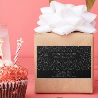 Sticker Rectangulaire  Minimal Black & White Camera Pattern Photography