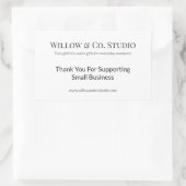 Sticker Rectangulaire Minimal Small Business (Sac)