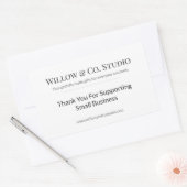 Sticker Rectangulaire Minimal Small Business (Enveloppe)