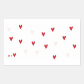 Sticker Rectangulaire Minimalist “Je t’❤️” Mug (Devant)