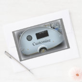 Sticker Rectangulaire Minuscule remorque en lacet caravane gypsy classiq (Enveloppe)