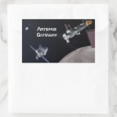 Sticker Rectangulaire Mission Artemis Orion SLS Moon (Sac)