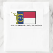 STICKER RECTANGULAIRE MISSION LDS CTR DE LA CAROLINA DU NORD (Sac)