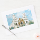 Sticker Rectangulaire Mission San Xavier del Bac (Enveloppe)