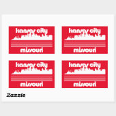 Sticker Rectangulaire Missouri (Feuille)