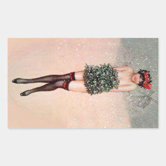 Sticker Rectangulaire Mistletoe Miss