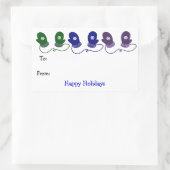 Sticker Rectangulaire Mittens Colorés (Sac)