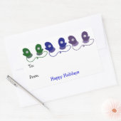 Sticker Rectangulaire Mittens Colorés (Enveloppe)