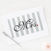 Sticker Rectangulaire Mme Femme Mariée Cliquer pour Customiser des bande (Enveloppe)
