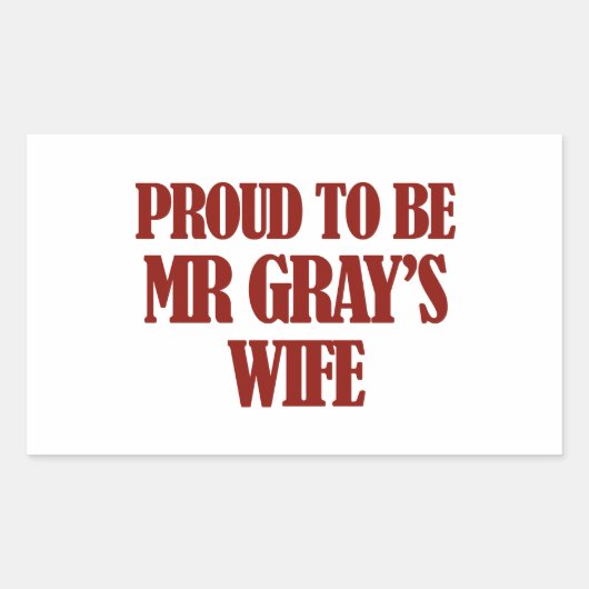 Sticker Rectangulaire Mme Gray conceptions (Devant)