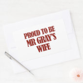 Sticker Rectangulaire Mme Gray conceptions (Enveloppe)
