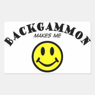 Sticker Rectangulaire MMS : Backgammon