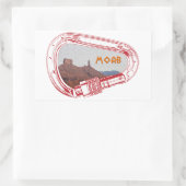 Sticker Rectangulaire Moab Escalade Carabiner (Sac)
