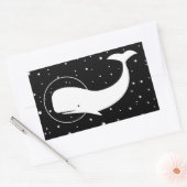 STICKER RECTANGULAIRE MOBY DANS L'ESPACE (Enveloppe)