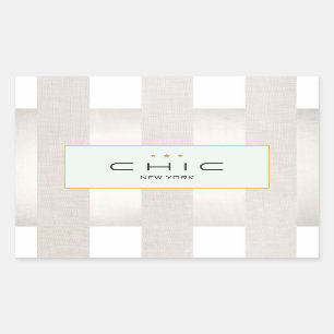 Sticker Rectangulaire Mode et beauté élégante Moderne en bande