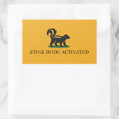 Sticker Rectangulaire Mode Puant Activé (Sac)