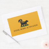 Sticker Rectangulaire Mode Puant Activé (Enveloppe)
