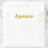 Sticker Rectangulaire Mode sport minimal (Sac)