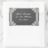 Sticker Rectangulaire Modèle - Arrière - plan de tableau de bord avec bo (Sac)