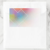 Sticker Rectangulaire Modèle blanc coloré personnalisé Abstrait moderne (Sac)