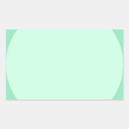 Sticker Rectangulaire Modèle blanc couleur verte personnalisée (Devant)