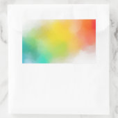 Sticker Rectangulaire Modèle blanc personnalisé coloré Abstrait tendance (Sac)