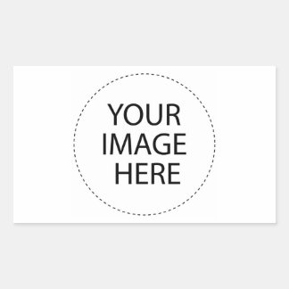 Sticker Rectangulaire Modèle Blank Ajouter votre texte image ou acheter