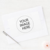 Sticker Rectangulaire Modèle Blank Ajouter votre texte image ou acheter  (Enveloppe)