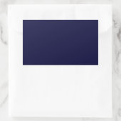 Sticker Rectangulaire Modèle bleu bleu couleur solide marine (Sac)